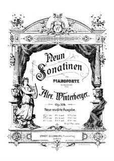 Sonatina for Piano No.1, Op.104: Sonatina for Piano No.1 by Alexander Winterberger