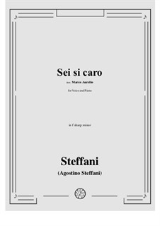 Marco Aurelio. Sei si caro: F sharp minor by Agostino Steffani