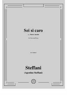 Marco Aurelio. Sei si caro: F minor by Agostino Steffani