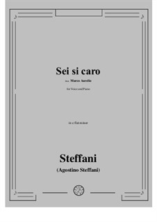 Marco Aurelio. Sei si caro: E flat minor by Agostino Steffani