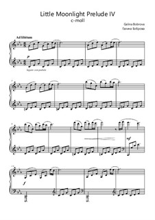 Little Moonlight Preludes vol.1: Prelude 4 by Galina Bobrova