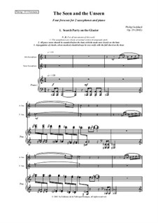 The Seen and the Unseen for alto saxophone, tenor saxophone and piano