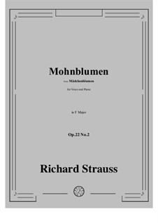 Mädchenblumen, Op.22: No.2 Mohnblumen in F Major by Richard Strauss