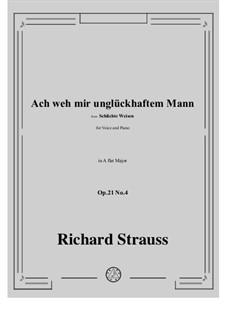No.4 Ach weh mir unglückhaftem Mann: A flat Major by Richard Strauss
