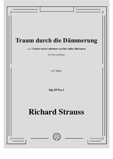 No.1 Traum Durch die Dämmerung: F Major by Richard Strauss