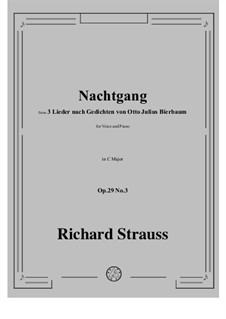 No.3 Nachtgang: C Major by Richard Strauss