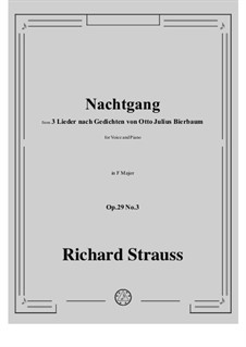 No.3 Nachtgang: F Major by Richard Strauss