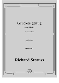 No.1 Glückes genug: A flat Major by Richard Strauss