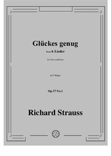 No.1 Glückes genug: F Major by Richard Strauss