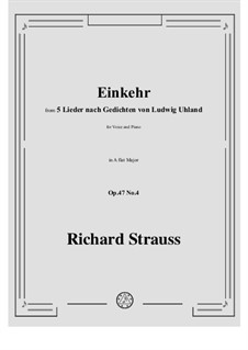 No.4 Einkehr: A flat Major by Richard Strauss