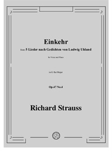 No.4 Einkehr: G flat Major by Richard Strauss