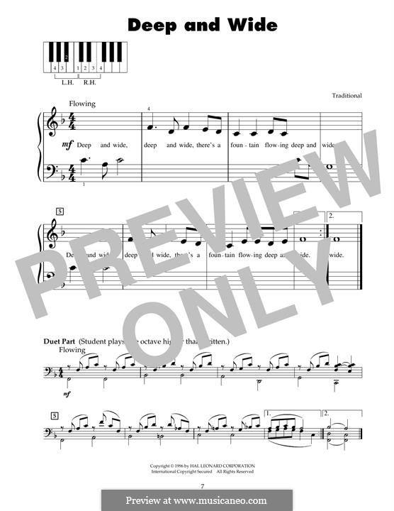Deep and Wide: For piano by folklore