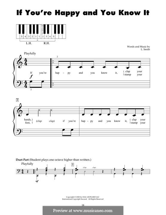 If You're Happy and You Know It: For piano by Laura Smith