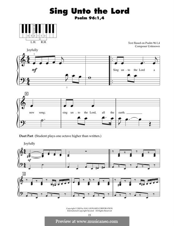 Sing Unto The Lord: Sing Unto The Lord by folklore