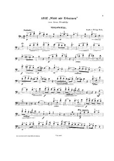 Winkt mir Erbarmen: Für Cello und Klavier – Cellostimme by Alessandro Stradella