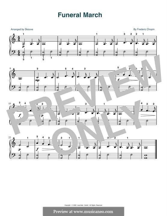 Sonata for Piano No.2 in B Flat Minor, Op.35: Movement III (Theme), for piano by Frédéric Chopin