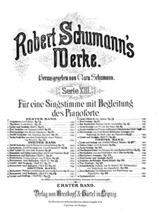 Circle of Songs, Op.24: Complete set by Robert Schumann