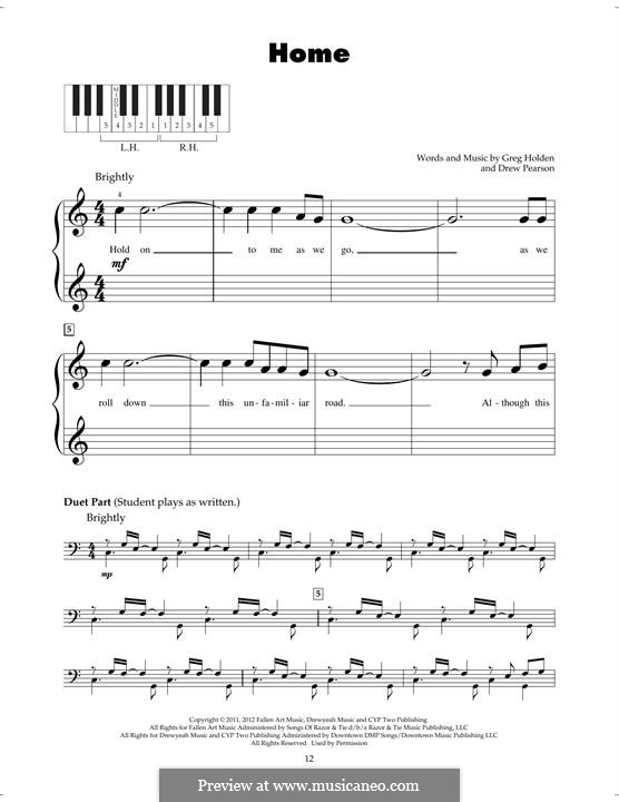 Home: For piano by Phillip Phillips