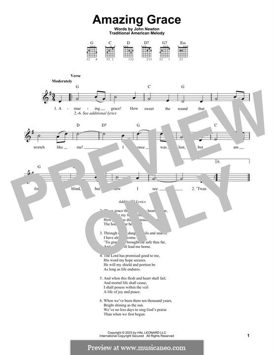 For one instrument (printable scores): For guitar by folklore