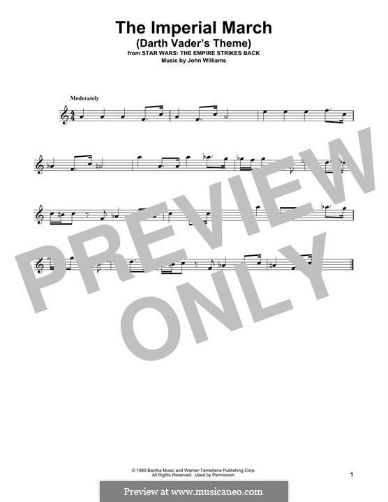 The Imperial March (Darth Vader's Theme): For guitar by John Williams