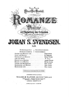 Romance, Op.26: Solo part by Johan Svendsen