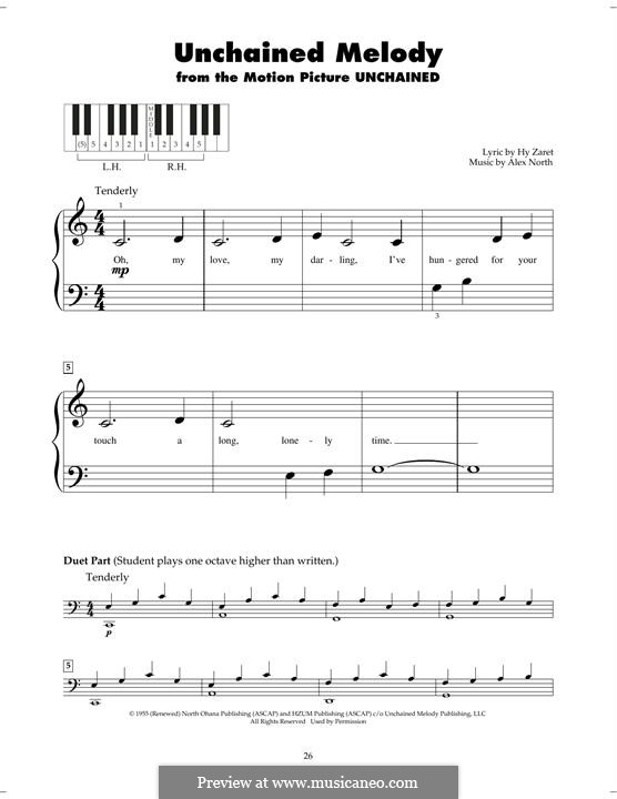 Piano version: For a single performer by Alex North