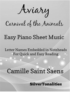 Aviary: For easy piano by Camille Saint-Saëns