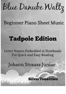 On the Beautiful Blue Danube, for Piano, Op.314: For beginner piano (2nd Edition) by Johann Strauss (Sohn)