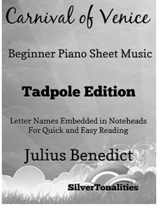 Carnival of Venice: For beginner piano by Julius Benedict
