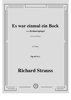 No.1 Es war einmal ein Bock: F Major by Richard Strauss