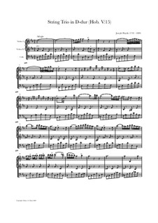 String Trio in D Major, Hob.V:15: String Trio in D Major by Joseph Haydn