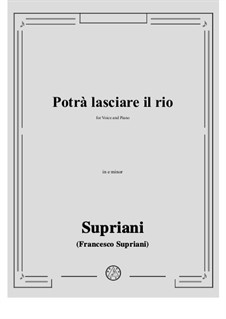 Potrà lasciare il rio: E minor by Francesco Supriani