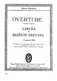 Libuše, T.107: Overture by Bedřich Smetana