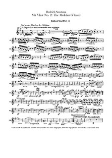 Vltava, T.111: Clarinets parts by Bedřich Smetana