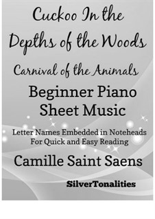 The Cuckoo in the deep woods: For beginner piano by Camille Saint-Saëns