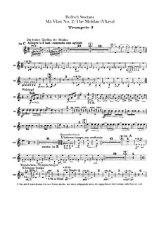 Vltava, T.111: Trumpets parts by Bedřich Smetana