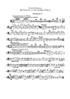 Vltava, T.111: Trombones and tuba parts by Bedřich Smetana