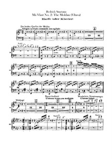 Vltava, T.111: Harp (or piano) part by Bedřich Smetana