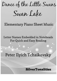 No.27 Danses des petits cygnes: For elementary piano by Pyotr Tchaikovsky