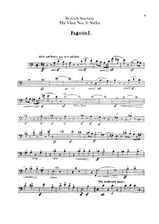 Šarka, T.113: Bassoons parts by Bedřich Smetana
