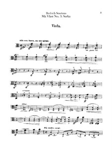 Šarka, T.113: Viola part by Bedřich Smetana