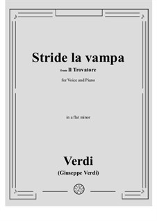 Stride la vampa: A flat minor by Giuseppe Verdi
