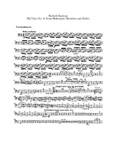 Z českých luhů a hájů (From Bohemia's Woods and Fields), T.114: Double bass part by Bedřich Smetana