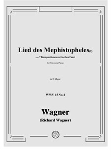 No.4 Lied des Mephistopheles (I): E Major by Richard Wagner