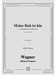 No.6 Meine Ruh ist hin: B flat minor by Richard Wagner