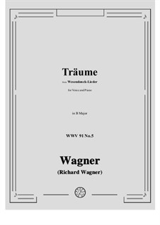 No.5 Dreams: B Major by Richard Wagner