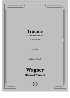 No.5 Dreams: G Major by Richard Wagner