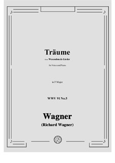 No.5 Dreams: F Major by Richard Wagner