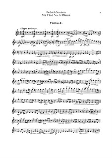 Blanik, T.121: Violin I part by Bedřich Smetana