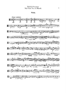 Blanik, T.121: Viola part by Bedřich Smetana